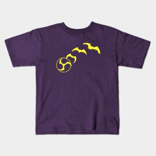 Bat Mitsudomoe yellow Kids T-Shirt